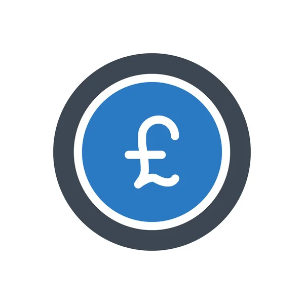 Currency Vector Glyph Color Icon — Stock Vector