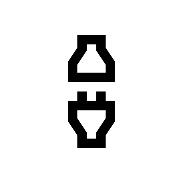 Plugin Vektor Thin Line Symbol — Stockvektor