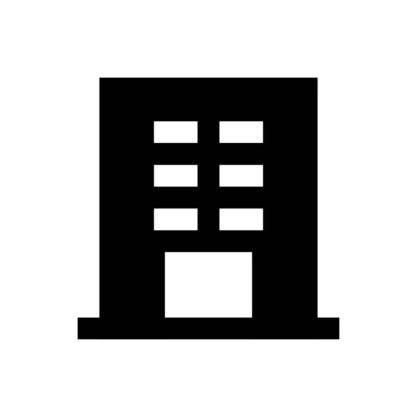 Wohnung Vektor Glyphen Flaches Symbol — Stockvektor