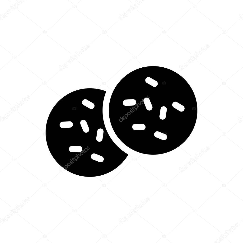 Biscuit  vector glyph flat icon