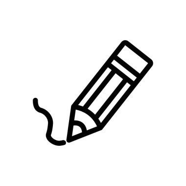 vektör ince çizgi simgesi yaz