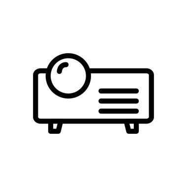 Işın vektörü ince çizgi simgesi