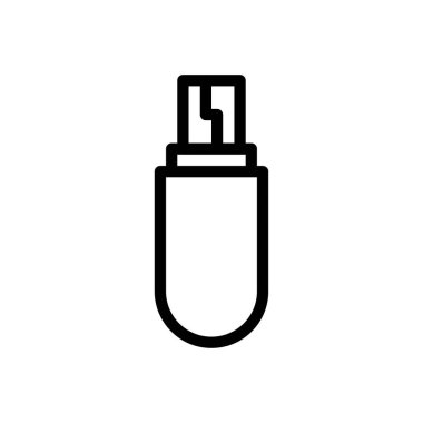 sürücü vektörü ince çizgi simgesi