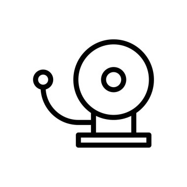 okul vektörü ince çizgi simgesi