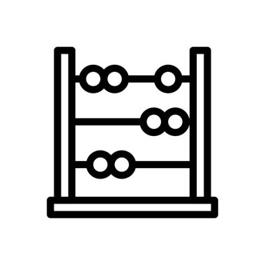 hesaplama vektörü ince çizgi simgesi