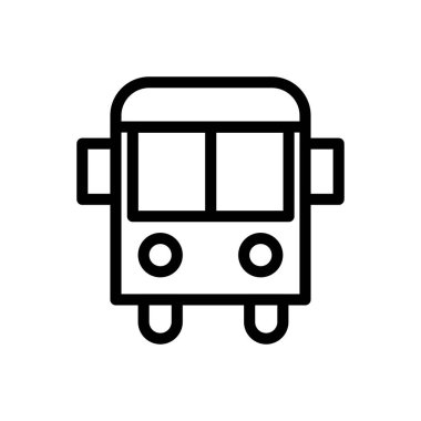 okul vektörü ince çizgi simgesi