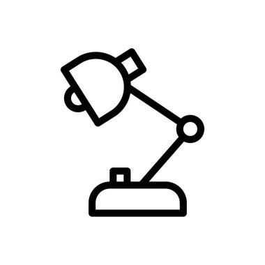 ampul vektörü ince çizgi simgesi