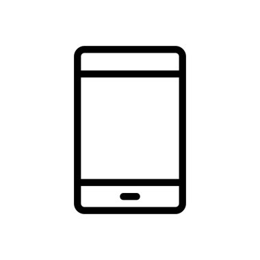 telefon vektörü ince çizgi simgesi