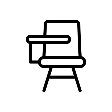 koltuk vektörü ince çizgi simgesi