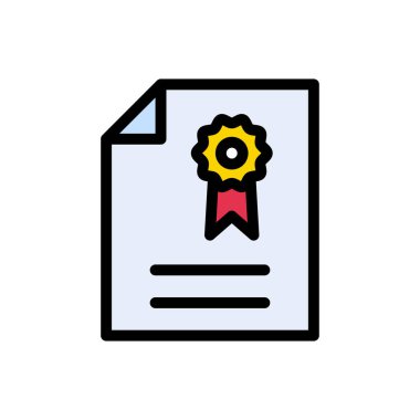 derece vektör düz renk simgesi