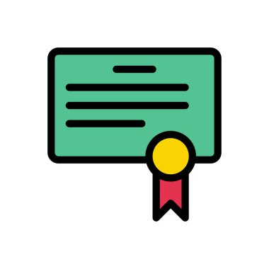 derece vektör düz renk simgesi