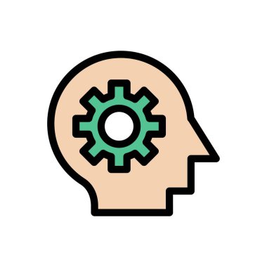 vektör düz renk simgesini ayarla