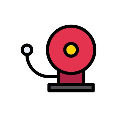 okul vektörü düz renk simgesi