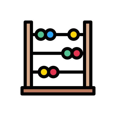 hesaplama vektörü düz renk simgesi