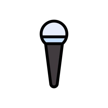 hoparlör vektörü düz renk simgesi