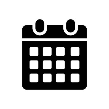 tarih vektörü simgesi düz simgesi