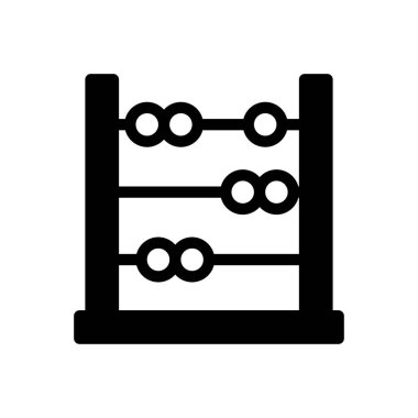 hesaplama vektörü glyph düz simgesi