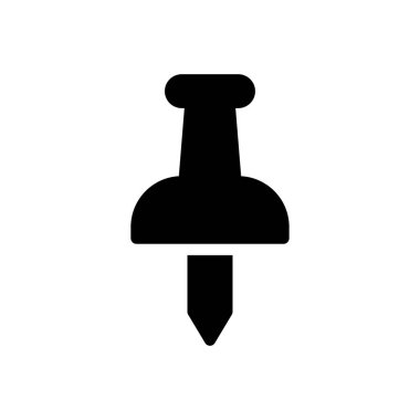 Pin vektör düz simgesini it