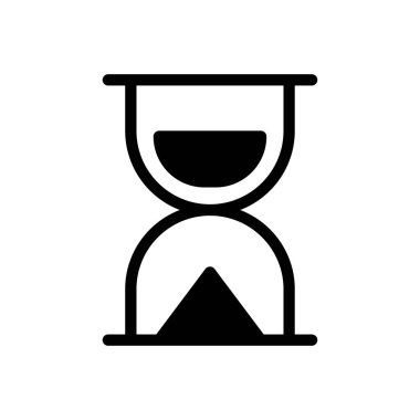 Kum camı vektör düz simge