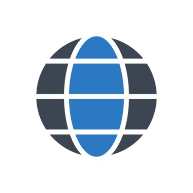 dünya vektör renk simgesi