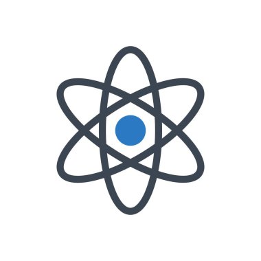 atom vektörü renk simgesi