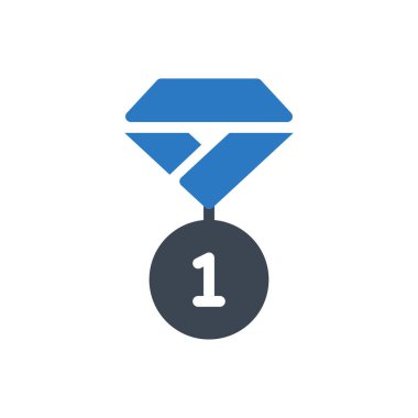 Rozet vektörü renk simgesi