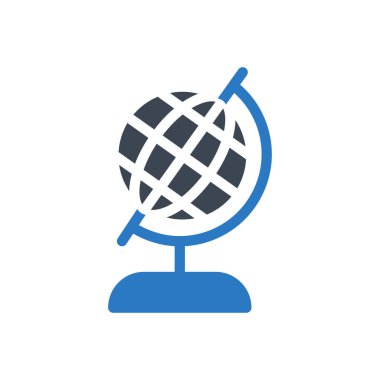 dünya vektör renk simgesi