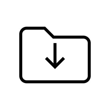 dizin vektörü ince çizgi simgesi