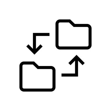 dosyalar vektör ince çizgi simgesi