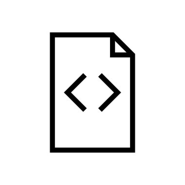 belge vektörü ince çizgi simgesi