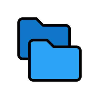 dosya vektörü düz renk simgesi