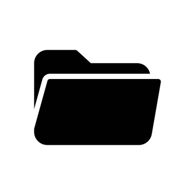 Dizin vektörü glyph düz simgesi