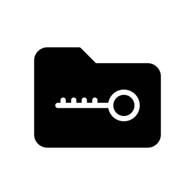 Dizin vektörü glyph düz simgesi