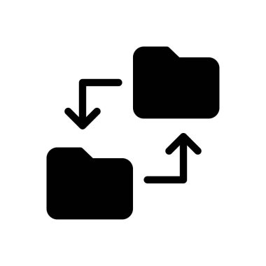 dosya vektör düz simgesi