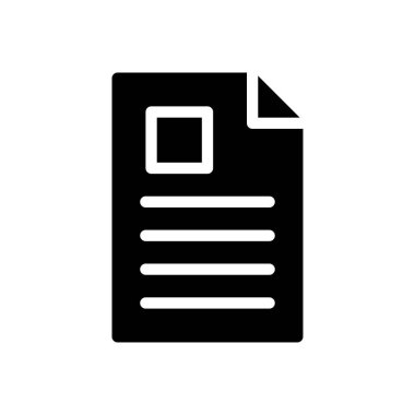 belge vektörü düz simge