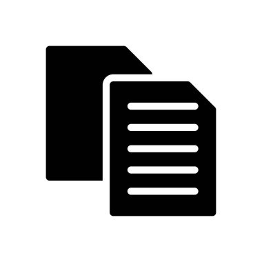 belge vektörü düz simge