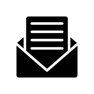 ileti vektörü düz simgesi