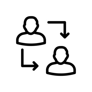 kullanıcı vektörü ince çizgi simgesi