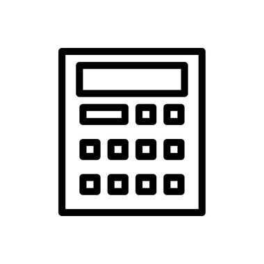 muhasebe vektörü ince çizgi simgesi