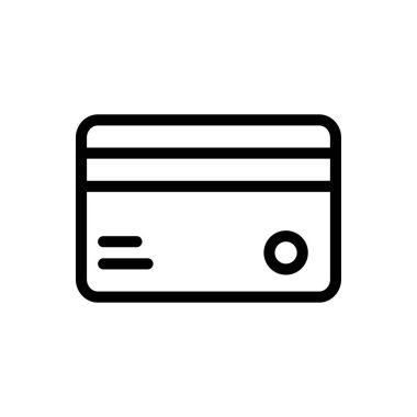 debit vektör ince çizgi simgesi