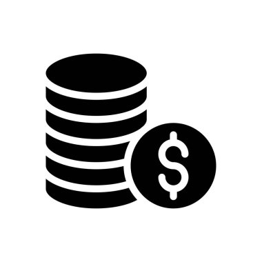 Dolar vektör sembolü düz simge