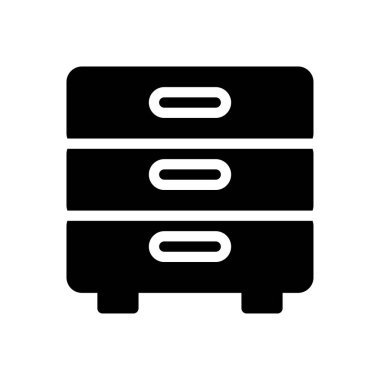 kabine vektör simgesi düz simge