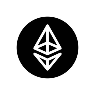 Kripto vektör düz simge