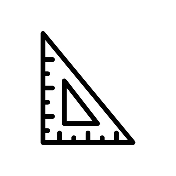 Ikona Vektorové Tenké Čáry Geometrie — Stockový vektor