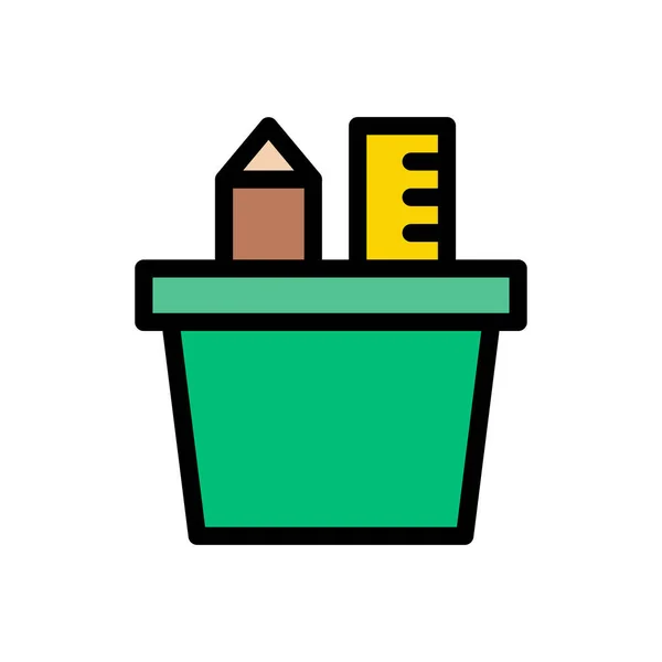 Jar Vector Flat Color Icon — 스톡 벡터