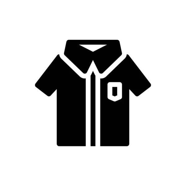 Camisa Vector Glifo Icono Plano — Archivo Imágenes Vectoriales