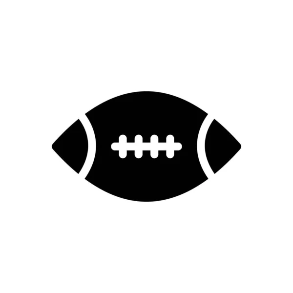 Football Vector Glyph Flat Icon — Stock Vector