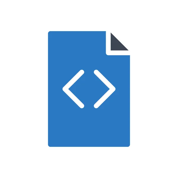 Document Vector Glyph Color Icon — 스톡 벡터