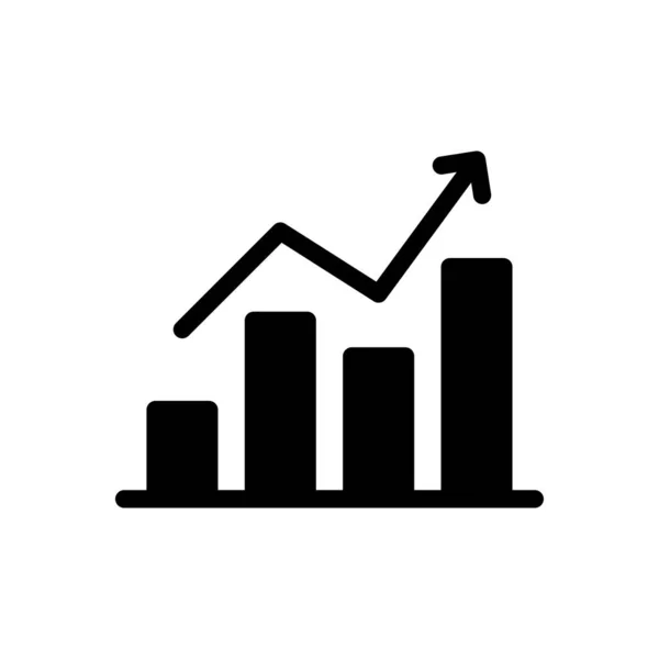 Gráfico Vetor Glifo Plana Ícone — Vetor de Stock