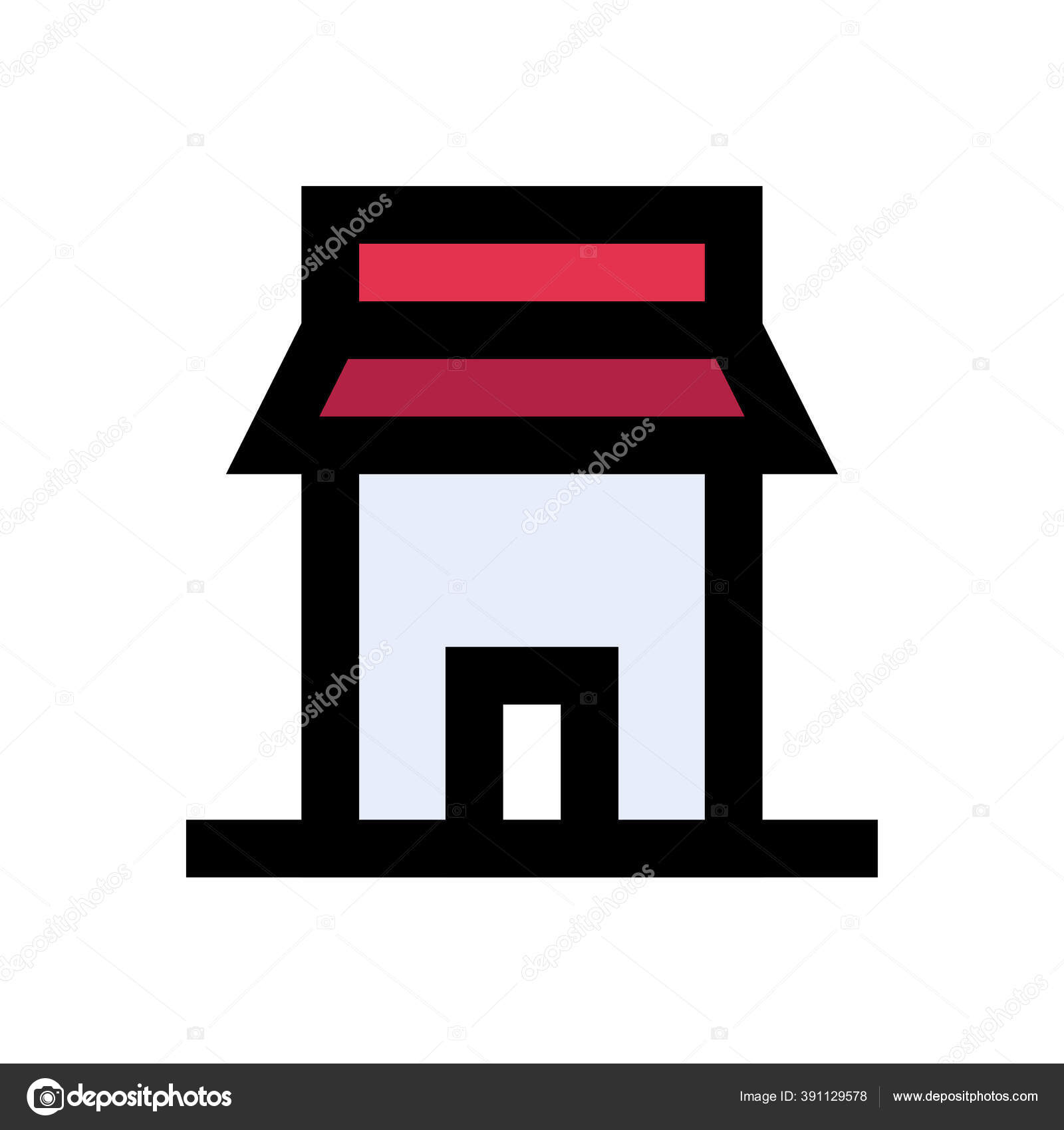 Ikon Warna Rata Vektor Toko Stok Vektor C Iconscart 391129578